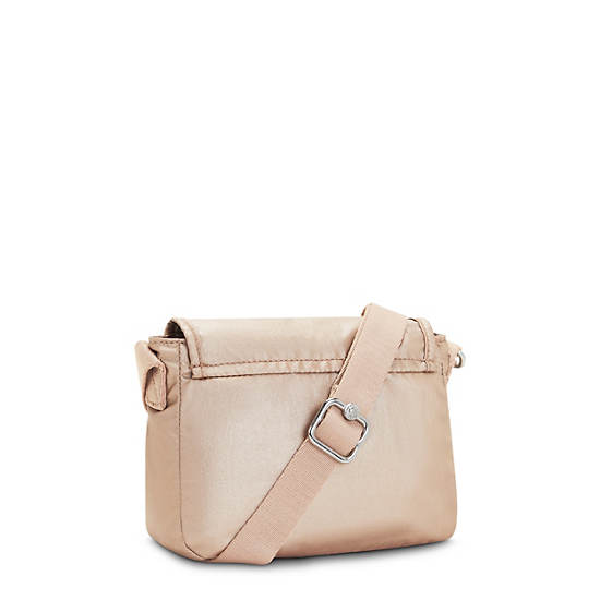 Torby Mini Kipling Sabian Metallic Crossbody Złote | PL 1866RV